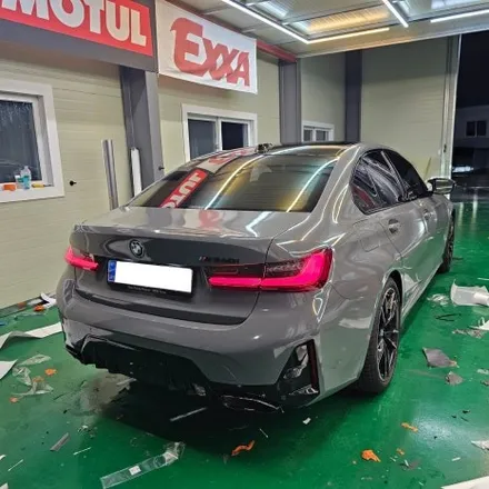 의정부랩핑 BMW M340i 차량 그레이색상 전체랩핑시공          경기도 양주랩핑샵 / 양주시 덕계동