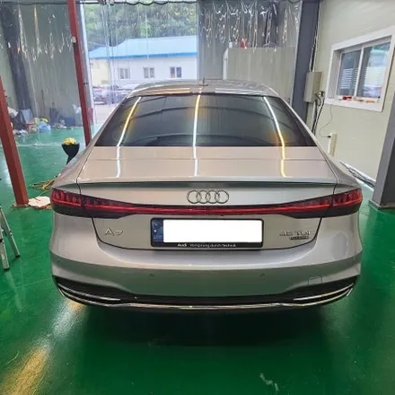 노원랩핑 아우디A7 사틴블랙 전체랩핑 시공 양주랩핑샵 / 양주시 덕계동