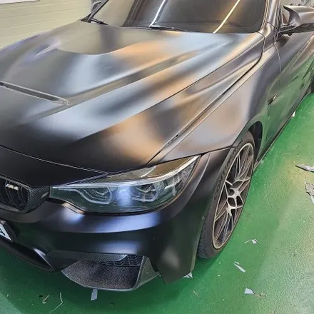양주랩핑 BMW f바디 M4차량 전체 블랙무광ppf 시공작업                경기북부랩핑 / 양주시 덕계동