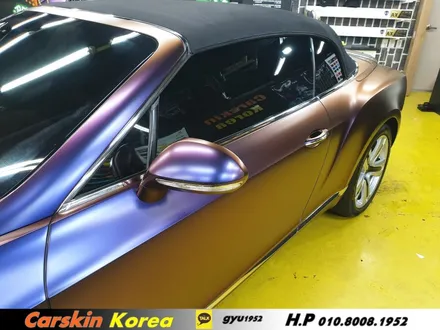 랩핑이란? 벤틀리 컨티넨탈 gt 컨버터블 전체랩핑!!(에이버리 슈프림 컬러 플로우 로어링 썬더) / 경기 군포