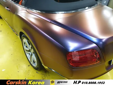 랩핑이란? 벤틀리 컨티넨탈 gt 컨버터블 전체랩핑!!(에이버리 슈프림 컬러 플로우 로어링 썬더) / 경기 군포
