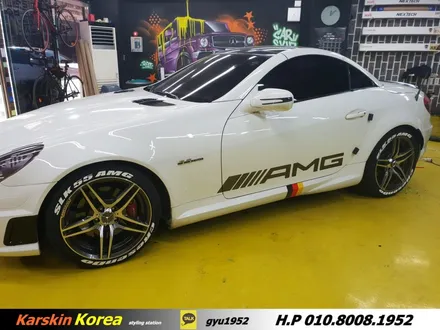 벤츠 slk AMG로고 랩핑,부분랩핑 데칼 포인트 (안산,수원,광명,산본,평촌) / 경기 군포