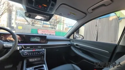 소나타DN8 신차검수 레인보우 V90, PPF 보호필름 시공