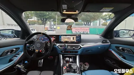광주 썬팅 전문점 오토하우스 - BMW M3 (G80) 애니가드 블랙8 70% 어항 썬팅 전체 재시공