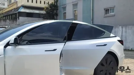 테슬라 모델3 신차패키지 2종 레인보우 열차단 썬팅, PPF 보호필름