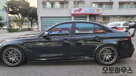 BMW M3 크로마9 필름 썬팅 시공/측후면 틴팅