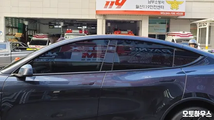 광주 썬팅 전문점 오토하우스 - 테슬라 모델Y 주니퍼 3M 크리스탈라인 CR + CT 전체 시공