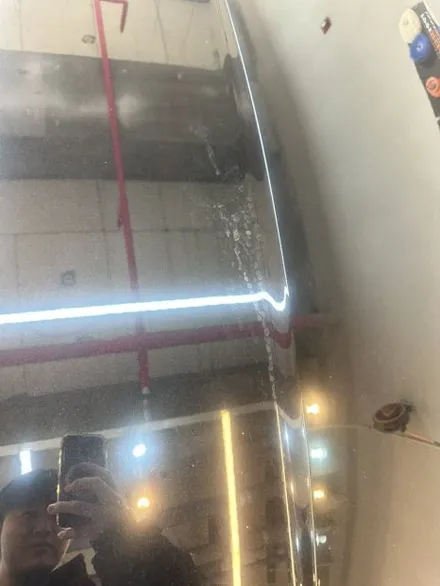 제네시스 G80 천장에서 떨어진 시멘트물로 도장면 물자국 발생 배상보험으로 처리방법 / 성남 중원