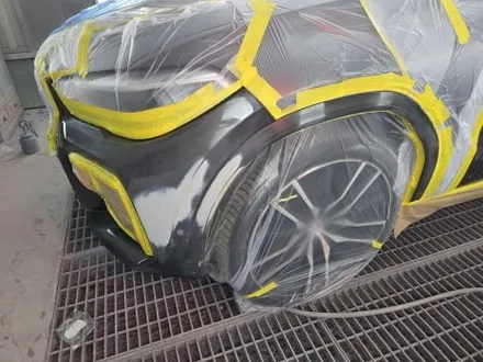 도곡 대치 선릉 BMW X6 범퍼 뒷문 앞문 찌그러짐 사고 판금도색수리로 완벽외형복원 / 성남 중원