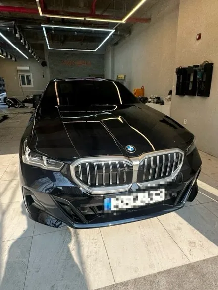 BMW 520i 본넷 석회자국 제거 후기 아파트 지하주차장 누수 피해, 배상보험으로 광택·유리막코팅 복원까지 / 성남 중원