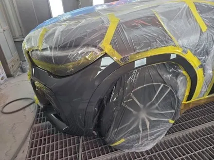도곡 대치 선릉 BMW X6 범퍼 뒷문 앞문 찌그러짐 사고 판금도색수리로 완벽외형복원 / 성남 중원