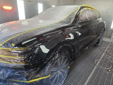 성남 복정역 아우디 Q8 자동차 사고로 인해 범퍼 문 펜더 찌그러짐 자차보험으로 판금도색복원 전문업체 / 성남 중원