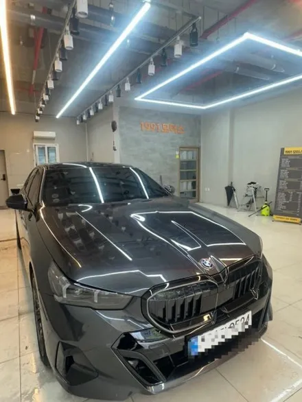 판교 BMW 520e 뒷범퍼 긁힘, 교환 없이 복원도색으로 해결 / 성남 중원