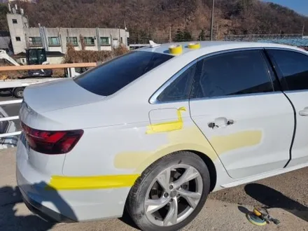 아우디 A4 조수석 뒷문·리어휀다 판금도색 수리 후기 – 자차보험으로 부담 줄인 실제 작업 사례 / 성남 중원