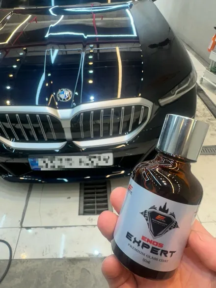 BMW 520i 본넷 석회자국 제거 후기 아파트 지하주차장 누수 피해, 배상보험으로 광택·유리막코팅 복원까지 / 성남 중원