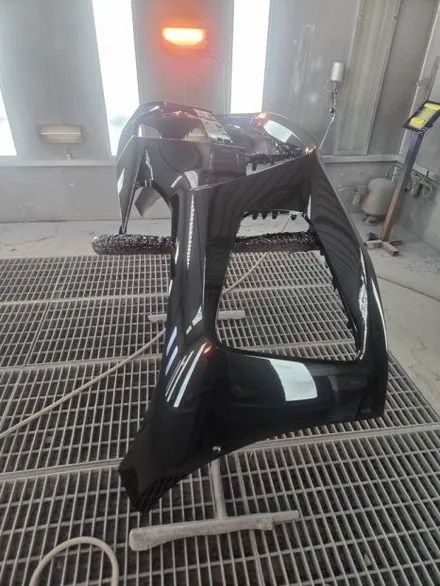 BMW i4 앞범퍼 찢어짐 깨짐 사고수리 후기 성남 수입차 교환도색·자차보험 처리 전문 1991모터스 / 성남 중원