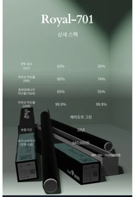 하남 아반떼 썬팅 로얄시리즈 701반반사 시공기 / 경기 하남