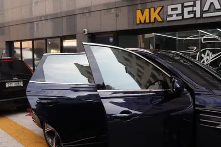 제네시스 GV80 뉴스페이퍼카프리 블루 후퍼옵틱 프나세 신차패키지 하남 송파썬팅 / 경기 하남