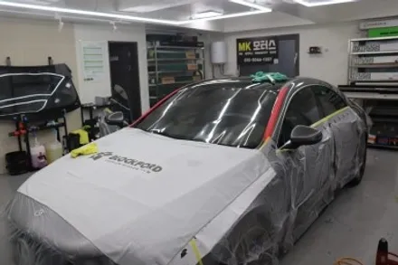 하남썬팅, 벤츠 CLA45 AMG    블락포디비바 썬팅 / 경기 하남