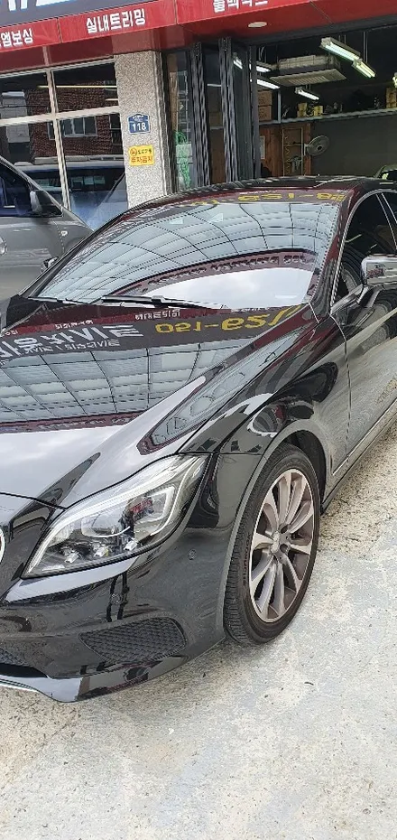 부산경남 벤츠 CLS 1열 통풍 시트 개조 시공
