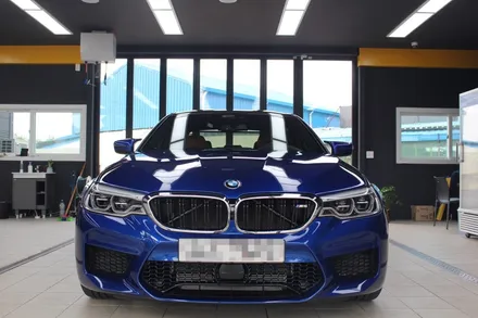 돌빵,스크래치,문콕 예방엔 역시 ppf필름만한게 없지!! BMW M5 자동차 보호필름 PPF 스톤칩패키지 시공 / 청주 미평동