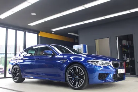 돌빵,스크래치,문콕 예방엔 역시 ppf필름만한게 없지!! BMW M5 자동차 보호필름 PPF 스톤칩패키지 시공 / 청주 미평동