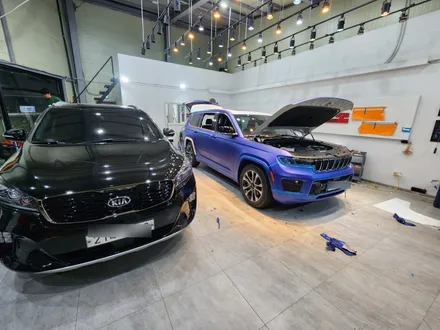[원주랩핑/덕스게러지] Jeep 그랜드체로키 3M2080 매트 슬레이트 블루 전체랩핑 / 원주 행구로