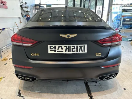 [원주랩핑/덕스게러지] 제네시스 G80 사틴블랙 전체랩핑 / 원주시 행구동