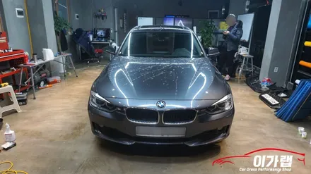 BMW320D 우드트림의 변화 실내랩핑!! 3M 1080 매트릭스블랙 !! 김포이가랩에서!!! / 경기 김포 통진