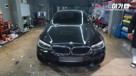 BMW 530i 그릴 블랙유광펄 포인트랩핑 ! 테일램프라이트필름 김포 이가랩 에서~! [그릴랩핑][라이트필름][김포이가랩][이가랩][PPF] / 경기 김포 통진