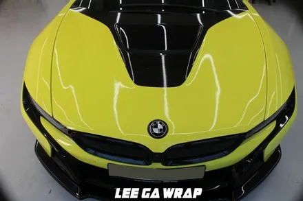 BMW i8 전체랩핑 튀는색에서 화이트골드펄로! / 김포, 파주, 인천