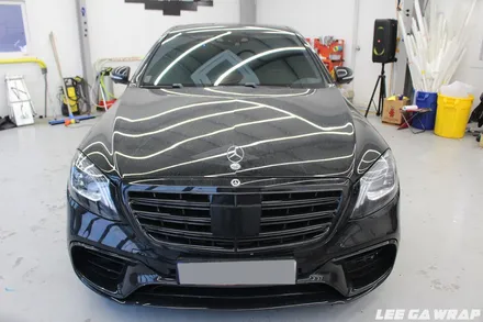 벤츠 S63AMG 전체랩핑 블랙에서 세라믹화이트 무광랩핑! / 김포, 파주, 인천