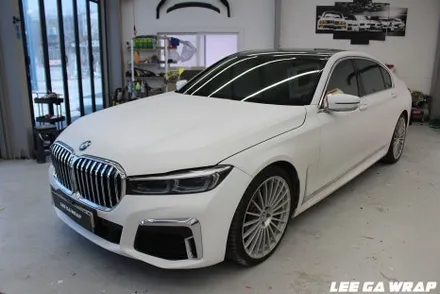 BMW7시리즈 전체랩핑  타업체시공 불량으로 3개월만에 전체재시공! 크롬딜리트까지 이가랩에서 완벽하게! / 경기 김포 통진