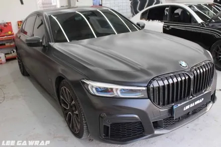 BMW 7시리즈 사틴블랙 전체랩핑 제거!  원도장 블랙유광으로 깔끔하게 원복! / 경기 김포 통진