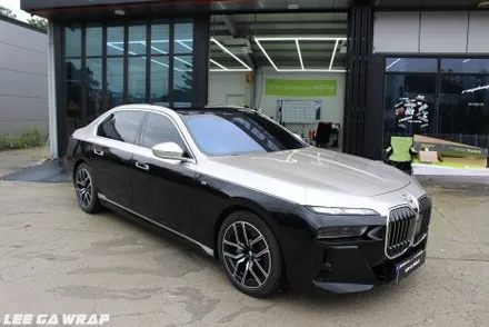 BMW 7시리즈 샴페인골드 듀오톤 코치라인 재단프로그램 완벽시공! 김포랩핑샵 / 경기 김포 통진