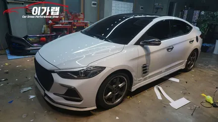 아반떼 스포츠 창문몰딩 순정블랙무광에서 에이버리 블랙유광으로!!김포 이가랩 에서~![김포랩핑][김포랩핑][크롬가리기][몰딩랩핑][PPF] / 경기 김포 통진