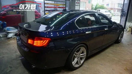 BMW 535i 포인트랩핑! 3M 사틴 알리미늄화이트 김포 이가랩 에서 [BMW맛집][전체랩핑][사이드미러랩핑][손잡이랩핑] / 경기 김포 통진