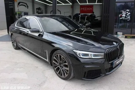 BMW 7시리즈 사틴블랙 전체랩핑 제거!  원도장 블랙유광으로 깔끔하게 원복! / 경기 김포 통진