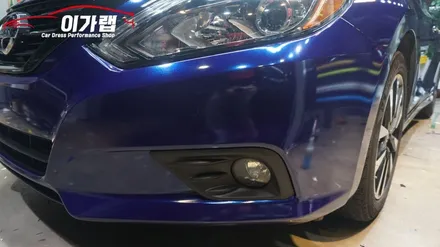 닛산 알티마 사고로인한 보험처리 앞범퍼 & 본넷 재시공! 김포 이가랩 에서~ 에이버리 마그네틱버스트! [김포랩핑][랩핑보험처리][PPF][인천랩핑][인천PPF][부평랩핑][래핑] / 경기 김포 통진