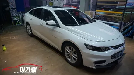 쉐보레 올뉴 말리부 윈도우크롬없애기 크롬가리기! 김포 이가랩 에서 [김포랩핑][포인트랩핑][전체랩핑][부분랩핑][크롬딜리트] / 경기 김포 통진