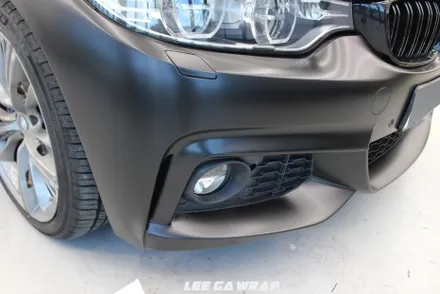 BMW 4시리즈 컨버터블 전체랩핑 블랙에서 반무광블랙으로 탈바꿈 ! / 김포, 파주, 인천