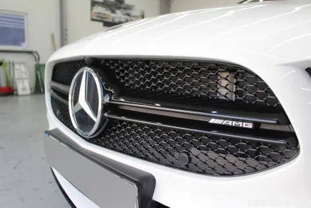 벤츠 A35 AMG 포인트랩핑 루프스킨 &사이드미러& 그릴 크롬딜리트 라이트PPF 작업까지 한번에 / 김포, 파주, 인천