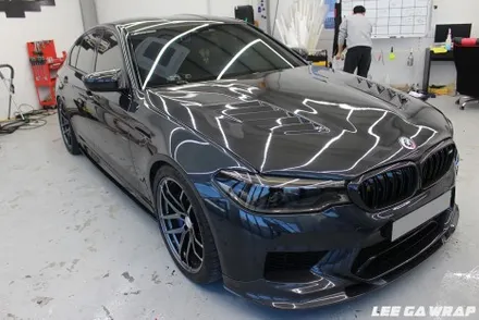 BMW M5 전체랩핑 제거 및 앞범퍼 PPF 시공 / 김포, 파주, 인천