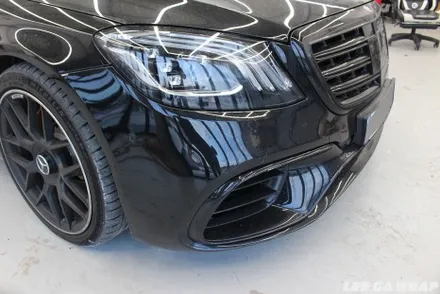 벤츠 S63AMG 전체랩핑 블랙에서 세라믹화이트 무광랩핑! / 김포, 파주, 인천