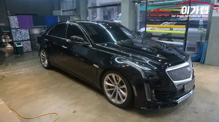 캐딜락 CTS-V 외부 전체 크롬가리기! 김포 이가랩 에서 [김포랩핑][김포랩핑샵][외부크롬없애기][크롬가리기][전체랩핑][포인트랩핑] / 경기 김포 통진