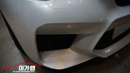 BMW 528i 앞범퍼휀다 M5로 변경후 랩핑 재시공! 김포 이가랩 에서[김포랩핑][인천랩핑][파주랩핑][사고랩핑][랩핑재시공] / 경기 김포 통진