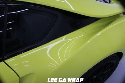 BMW i8 전체랩핑 튀는색에서 화이트골드펄로! / 김포, 파주, 인천