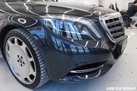 벤츠 S500 마이바흐 전체랩핑 ! 고광택블랙으로 한층더 세련된느낌 / 김포, 파주, 인천