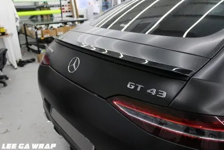 벤츠 GT43 AMG 사고로인해 전체랩핑 재시공 그전 색상도질리고 타업체 미흡한 부분들때문에 입고 / 경기 김포 통진