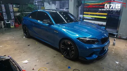 BMW M2 라이트 톤다운!!! 라이트필름 작업기 ! 김포 이가랩 에서[김포랩핑][김포라이트필름][라이트톤다운][전체래핑][PPF] / 경기 김포 통진
